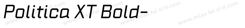 Politica XT Bold字体转换